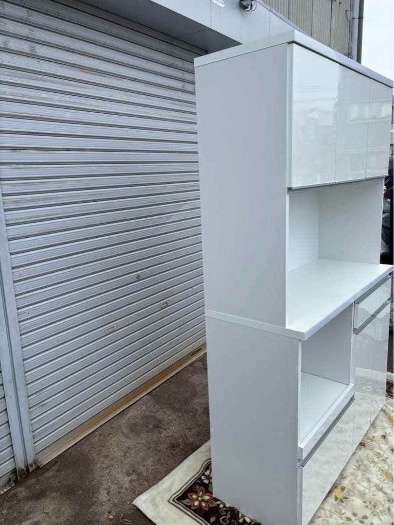 にょん　土井インテリヤ 食器棚 キッチンボード レンジボード H190.5