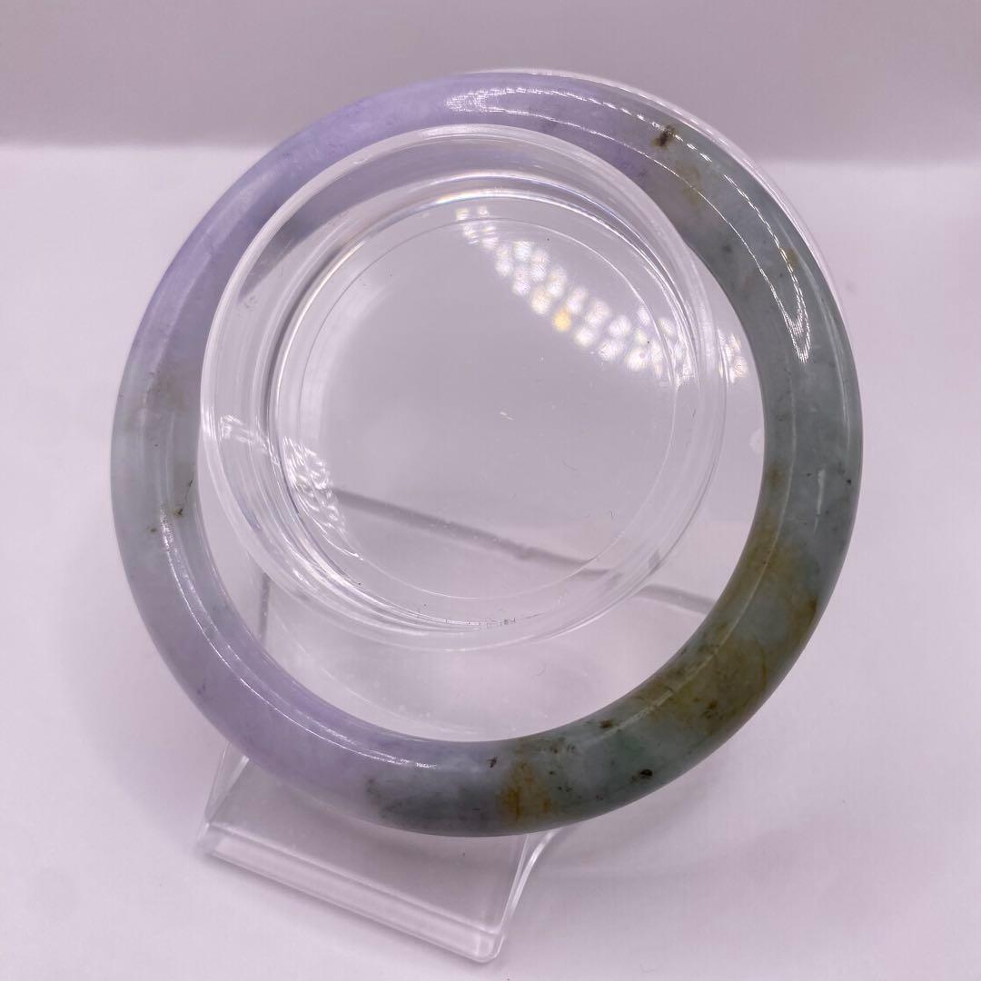 ミャンマー産　天然本翡翠　A貨　バングル 珍しい色‼️内径58.5mm 幅8mm