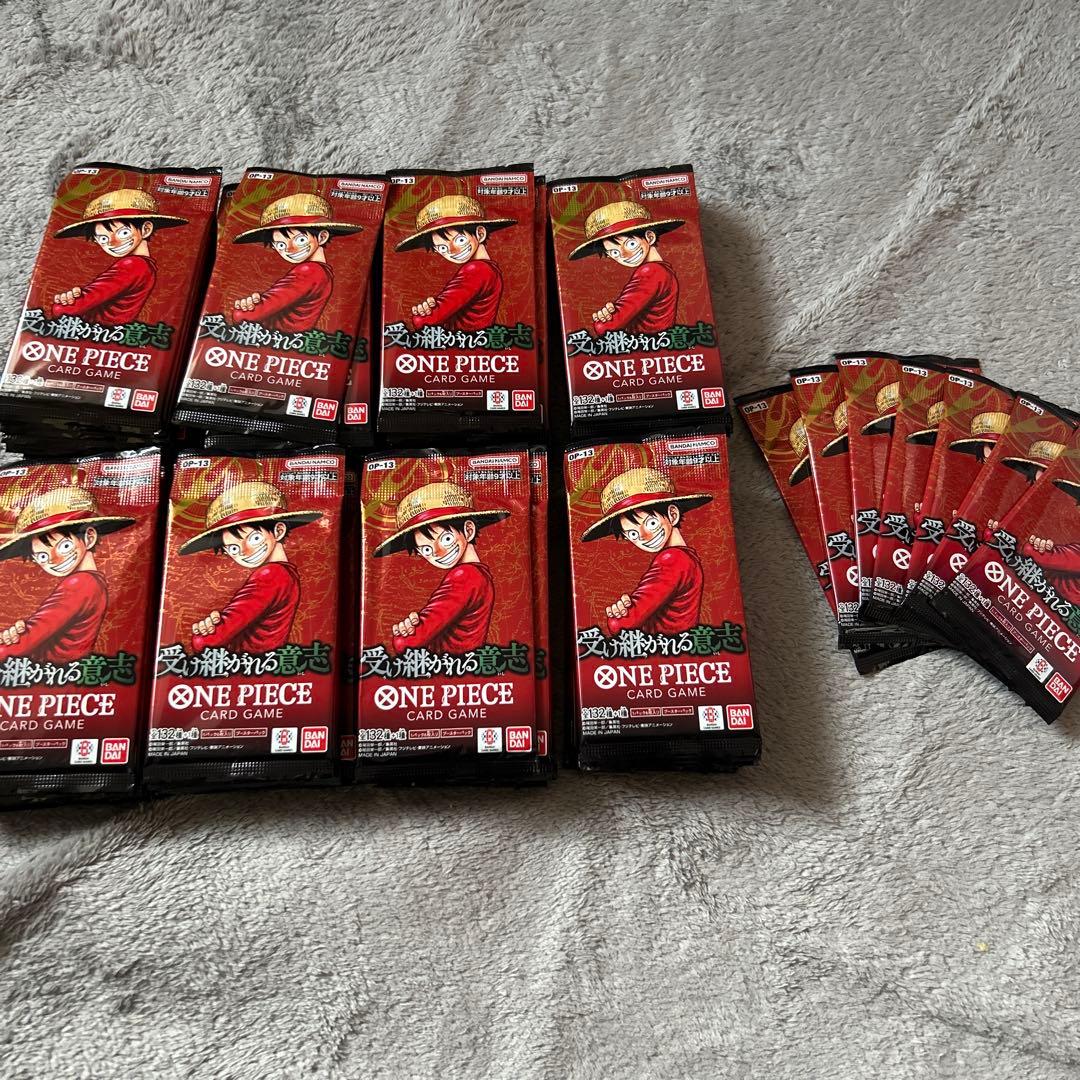 ONE PIECE カードゲーム 未開封複数パック計87 バラパック