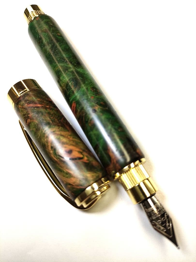 【メープルバール（スタビライズドウッド）】グラデュエイト万年筆