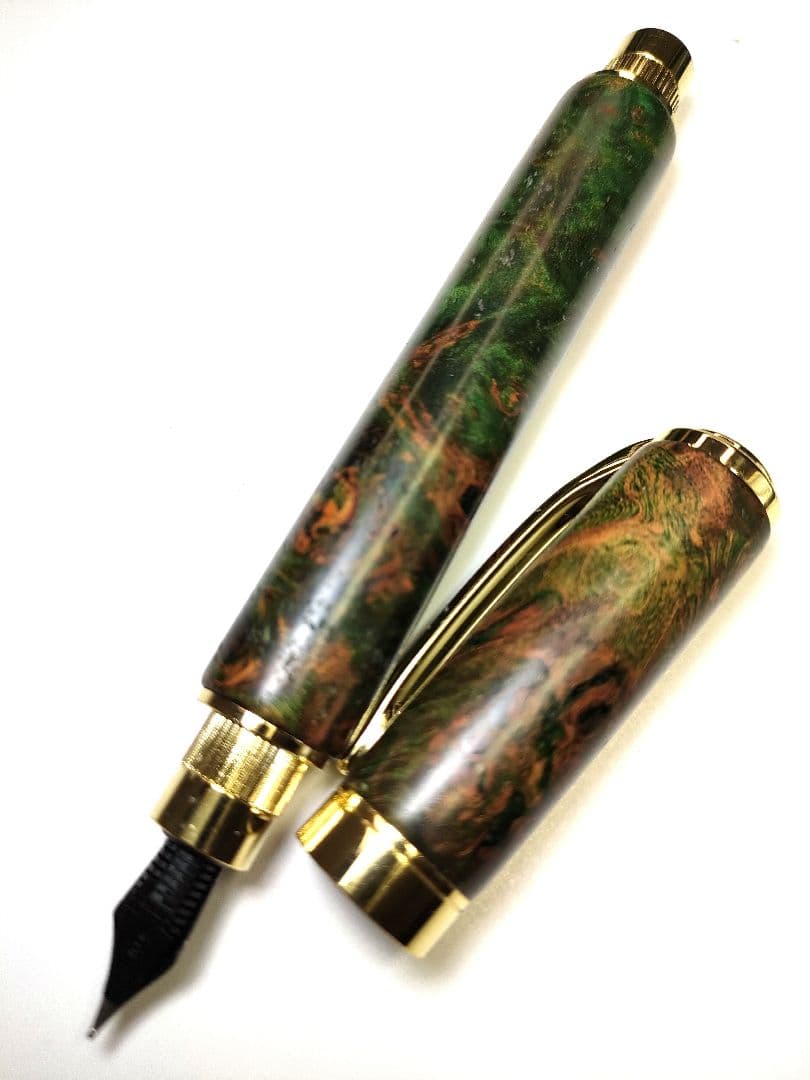 【メープルバール（スタビライズドウッド）】グラデュエイト万年筆