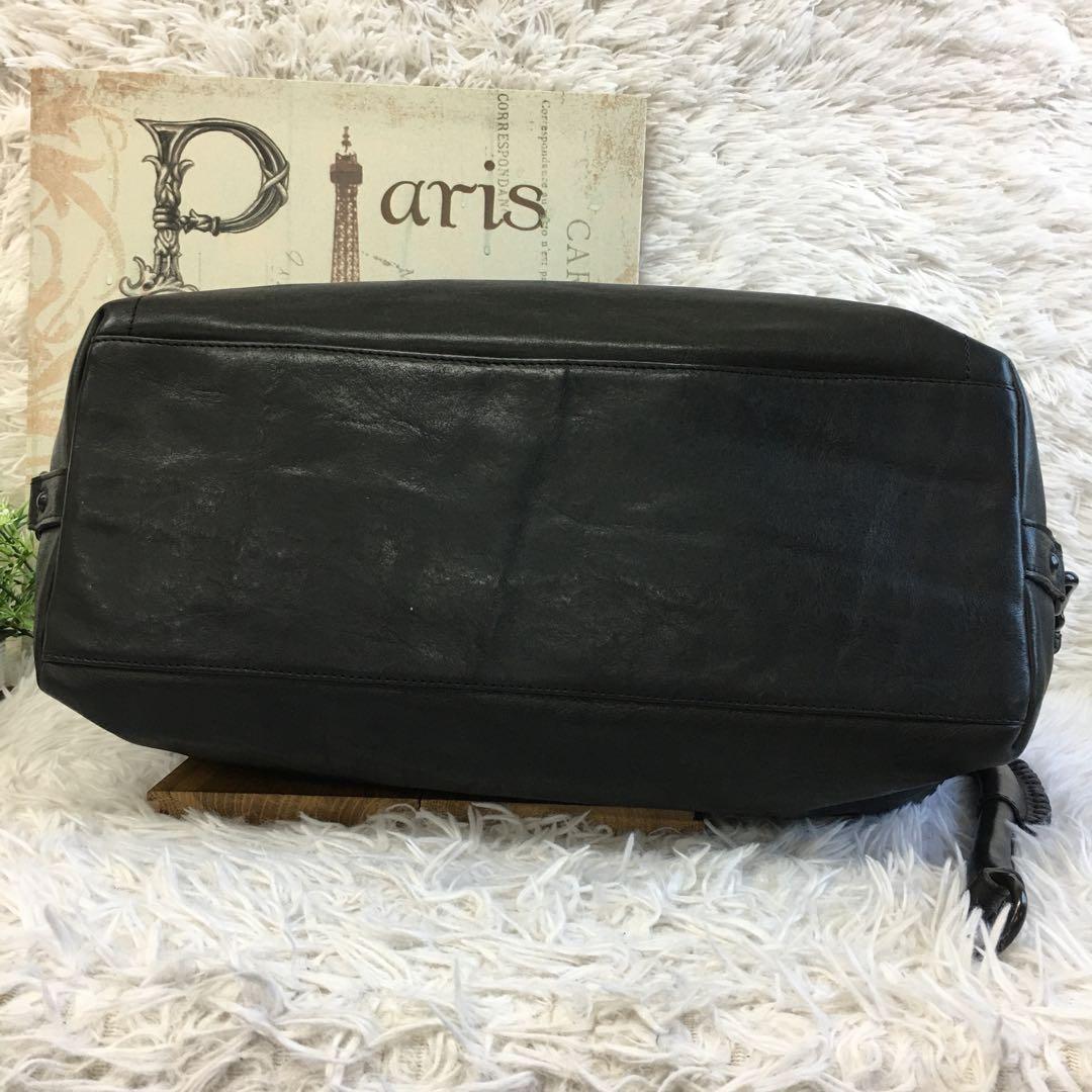 希少✨ スコッチグレイン ボストンバッグ トートバッグ ビジネスバッグ レザー