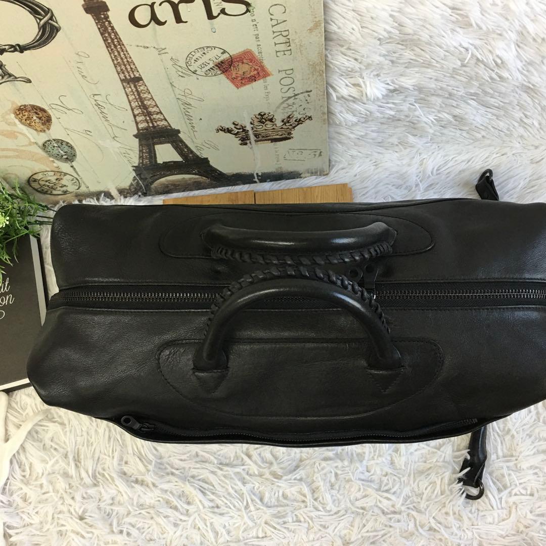 希少✨ スコッチグレイン ボストンバッグ トートバッグ ビジネスバッグ レザー