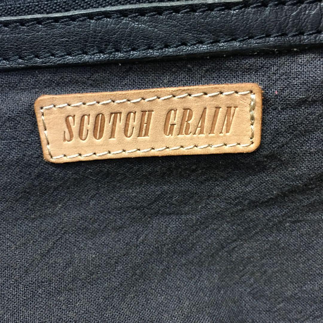 希少✨ スコッチグレイン ボストンバッグ トートバッグ ビジネスバッグ レザー