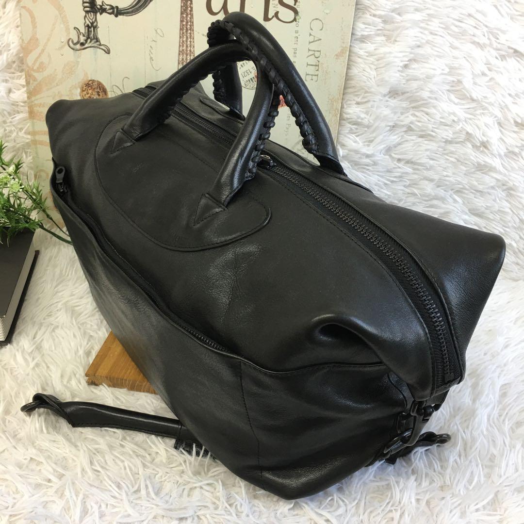 希少✨ スコッチグレイン ボストンバッグ トートバッグ ビジネスバッグ レザー