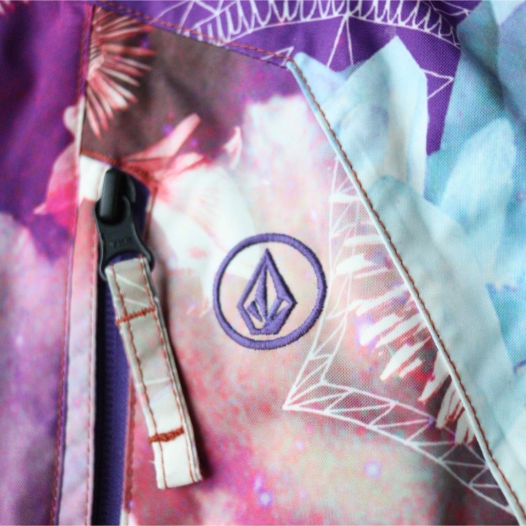 5437【極美品】VOLCOM　ジャケット レディース 裏ボア　花柄 総柄