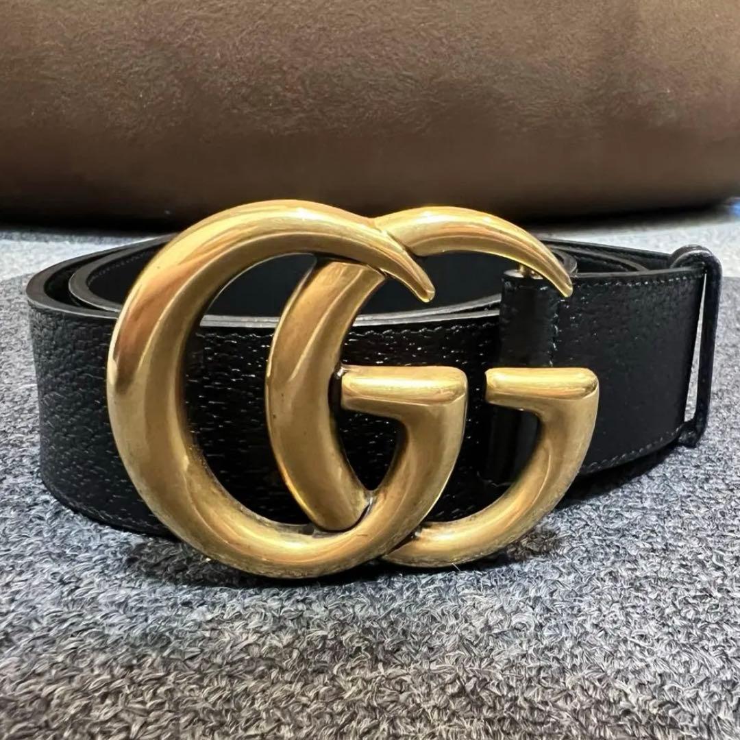 【ekページ】GUCCI レザーベルト ggベルト