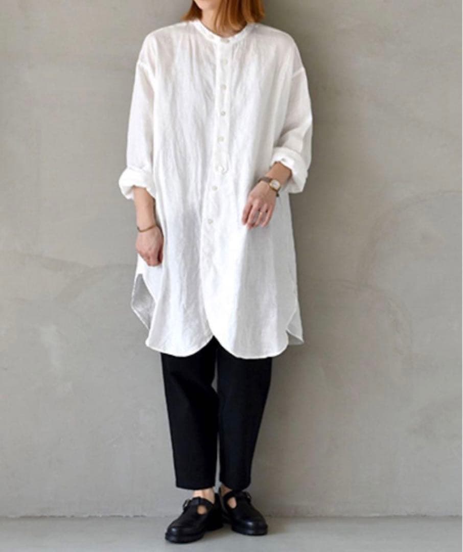 Vlas Blomme(ヴラスブラム/ブラスブラム）チュニックシャツ