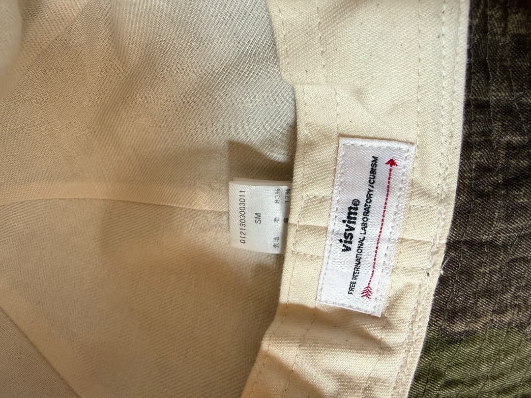 VISVIM BUCKET CAP 迷彩柄 バケットハット S-M