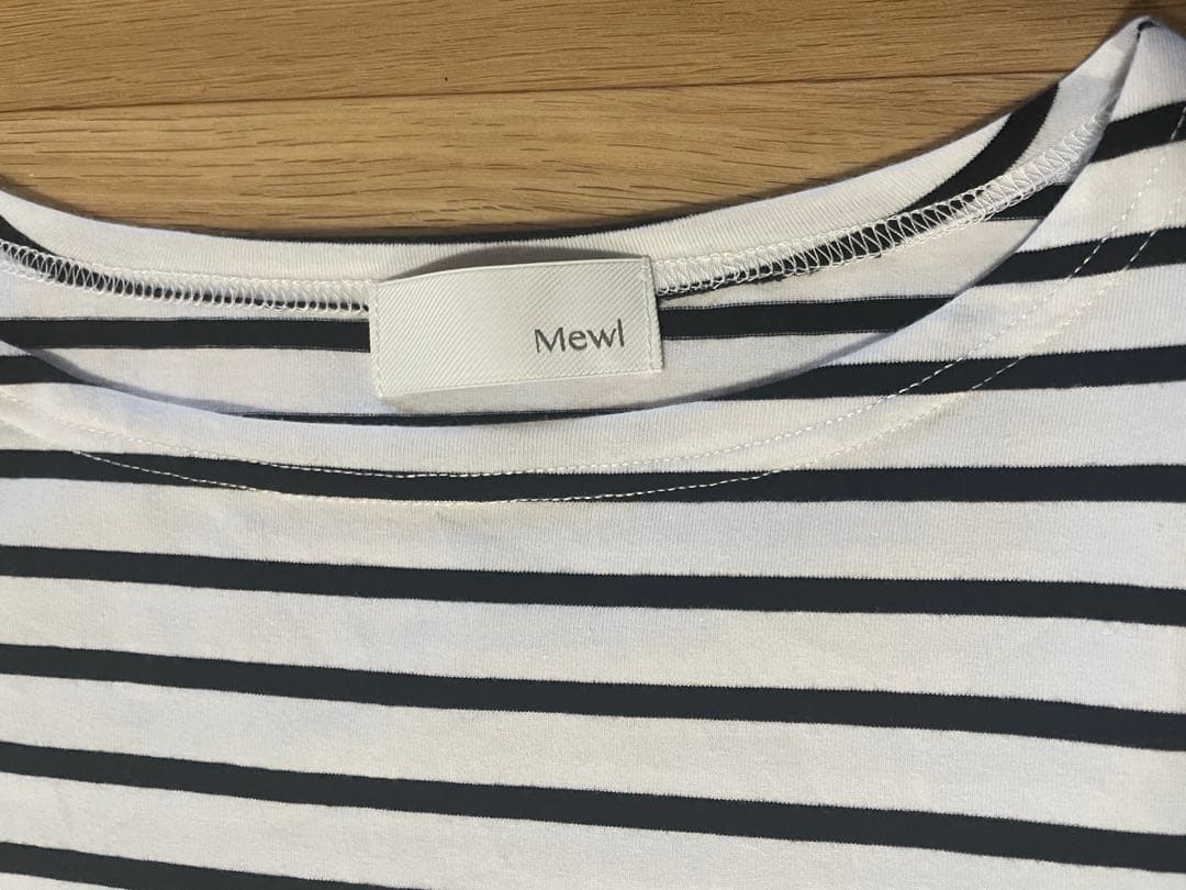 Mewl シャツスリーブボーダーTOPS