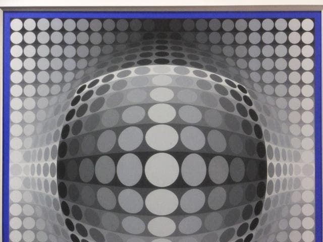 現代美術　ヴィクトル・ヴァザルリ　直筆サイン『SOL_UT』0317L