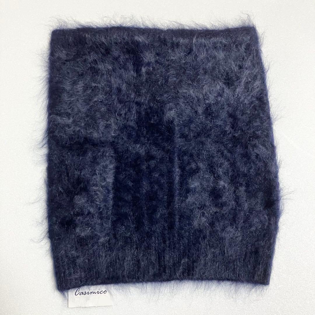 新品　カシミヤ ファー　100% ニット帽　ビーニー　ネックウォーマー