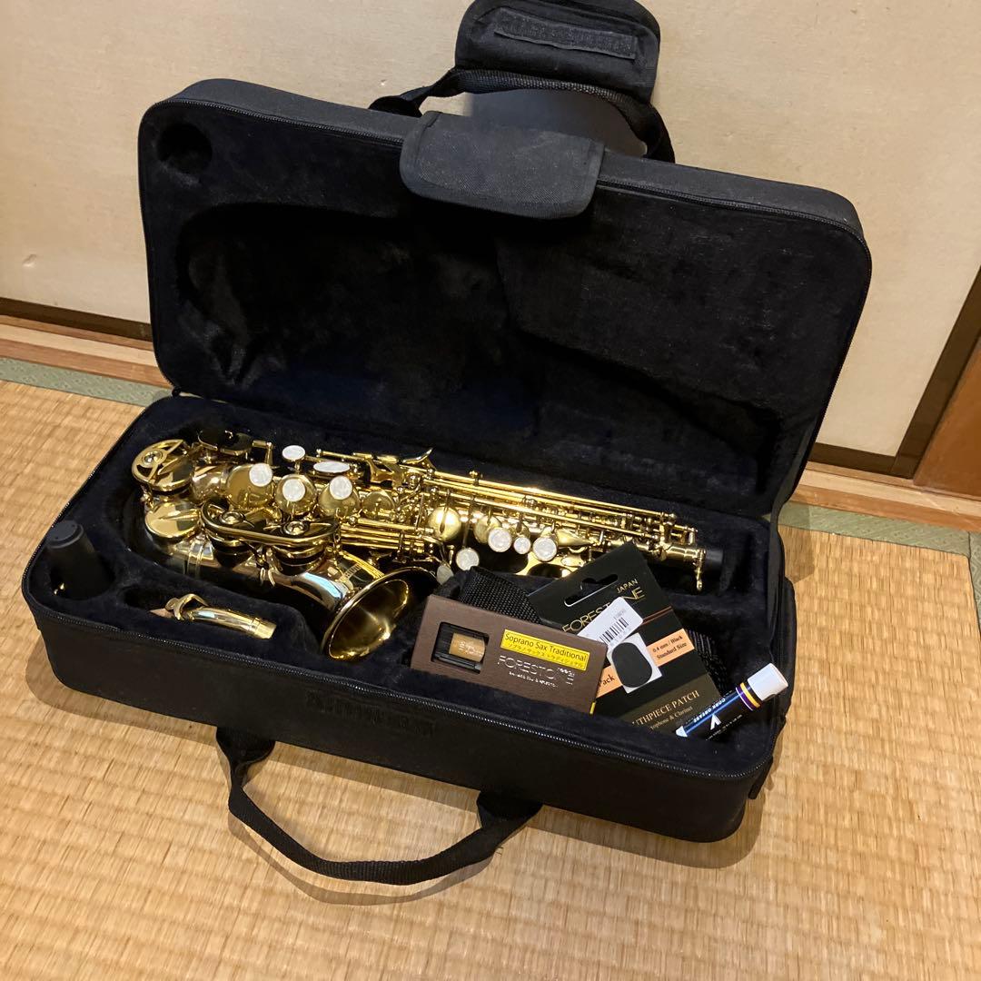 サウンドハウス PTSS-200C カーブドソプラノサックス 新品購入 試奏のみ