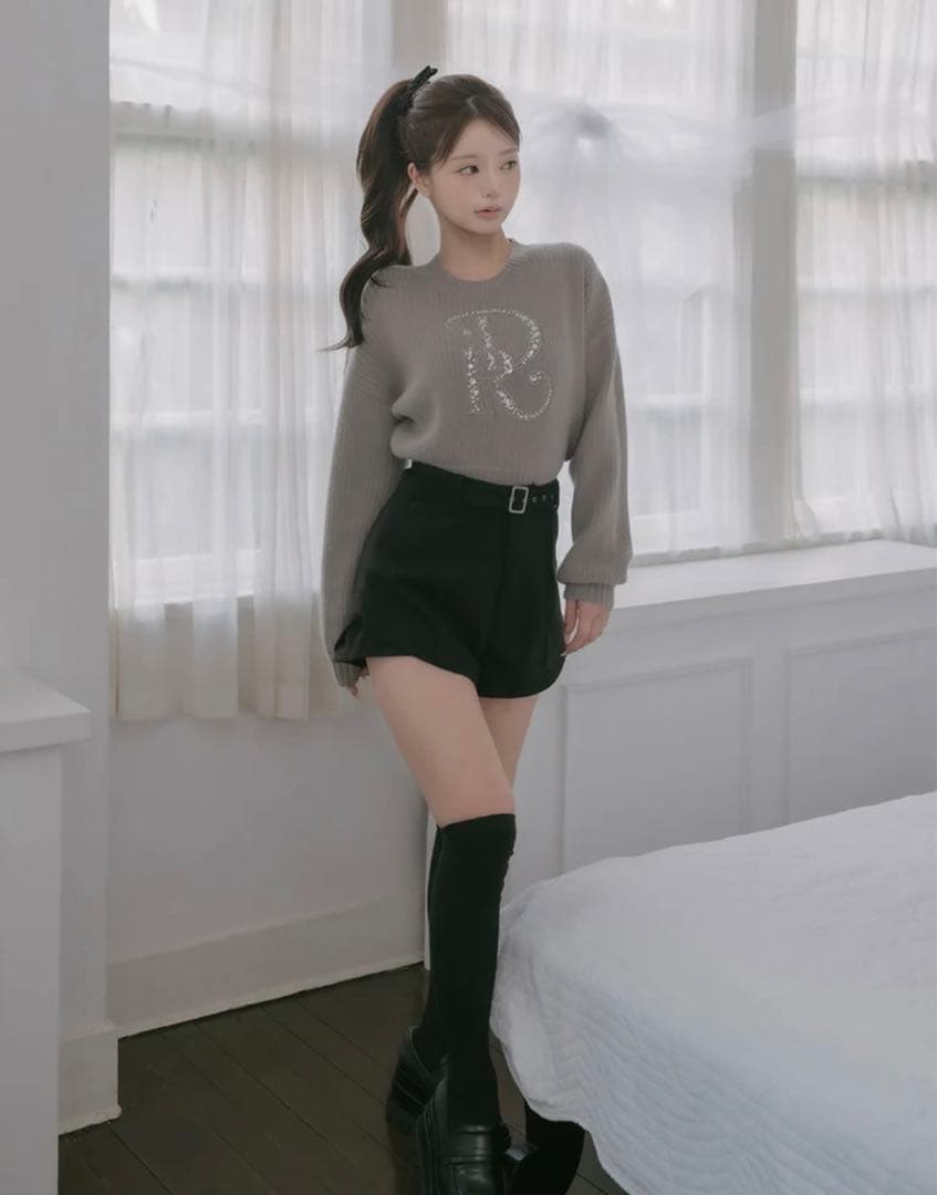 Darich サイドスリットハイウエストショートパンツ