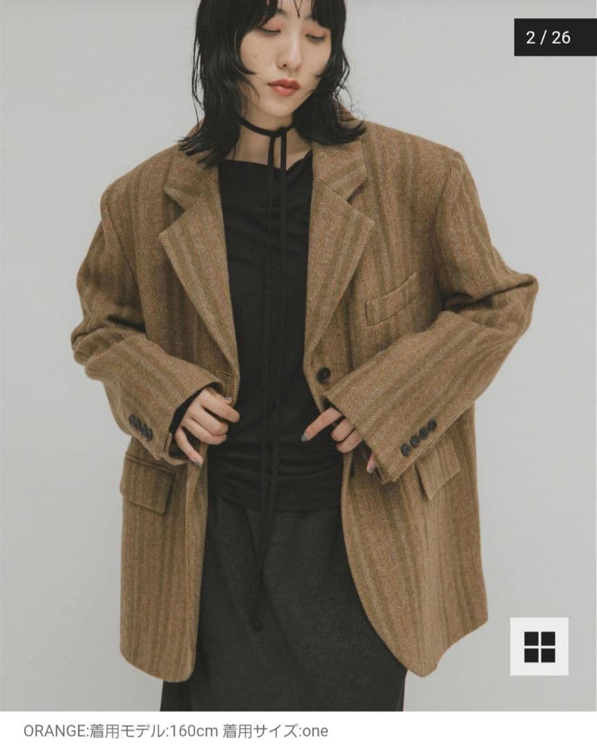 KBFウールMIXテーラードジャケット