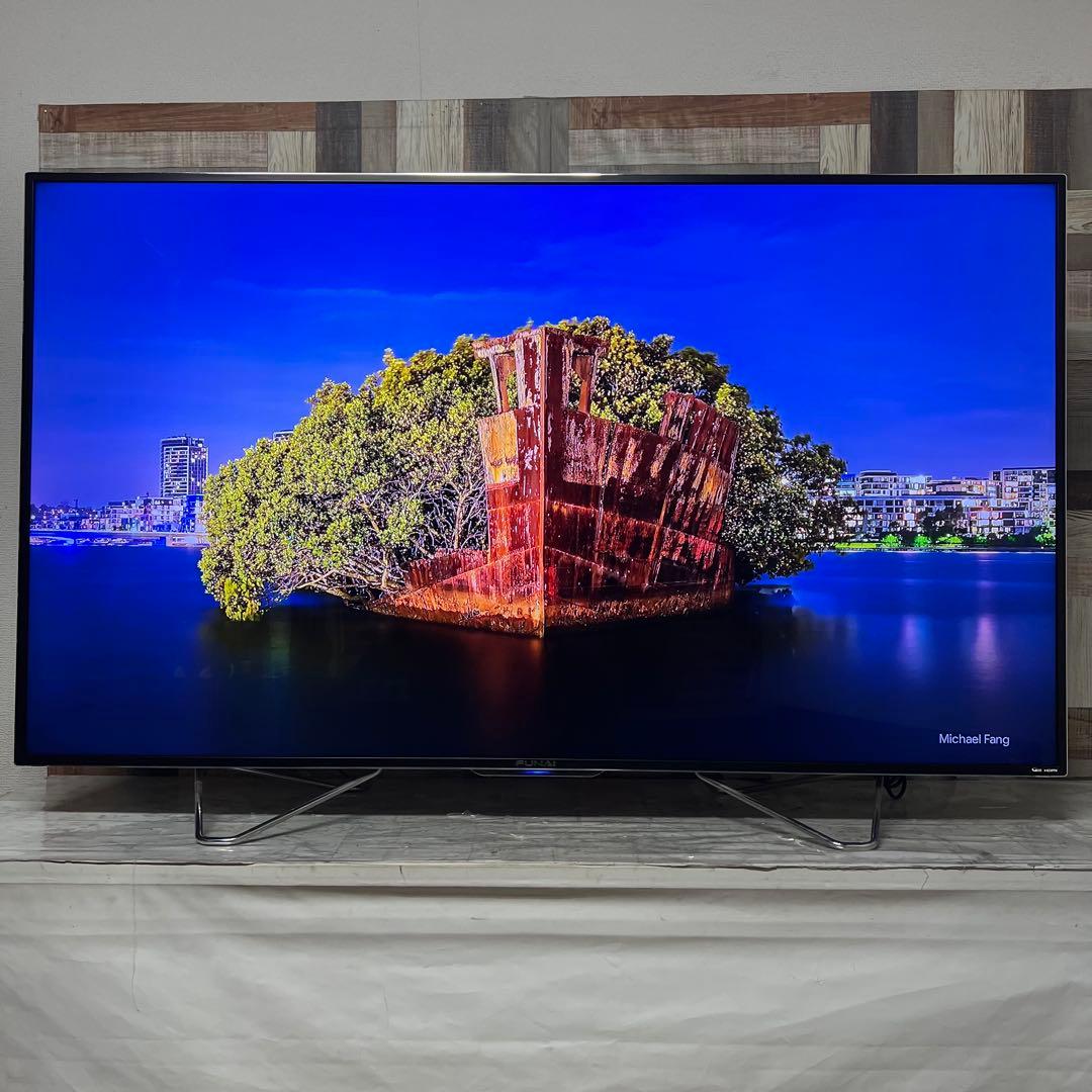 即日受渡❣️全国送料込フナイ65型3TB6チューナYouTube.Netflix