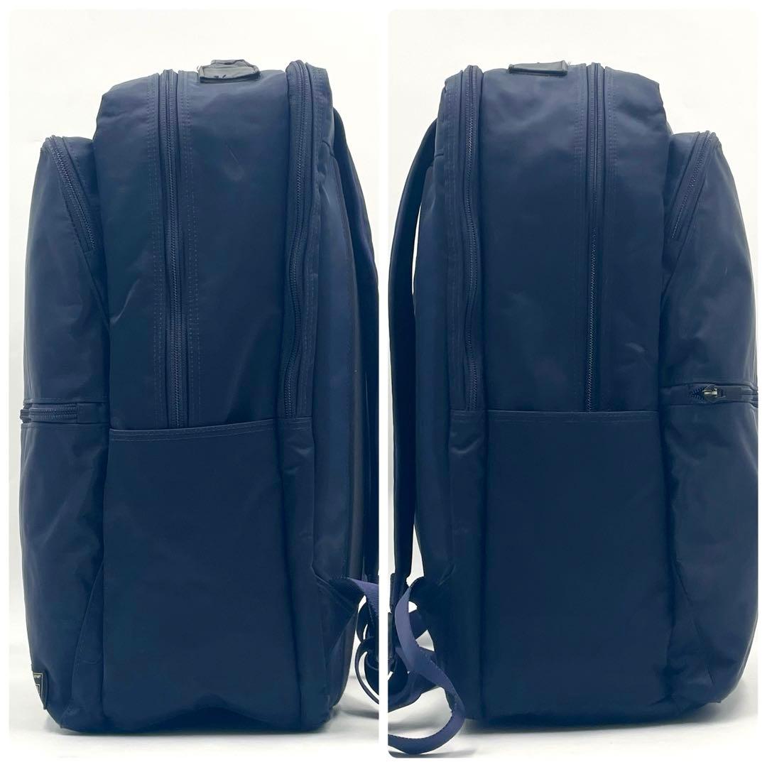 【美品】PORTER TIME ポーター タイム バッグパック ビジネスネイビー