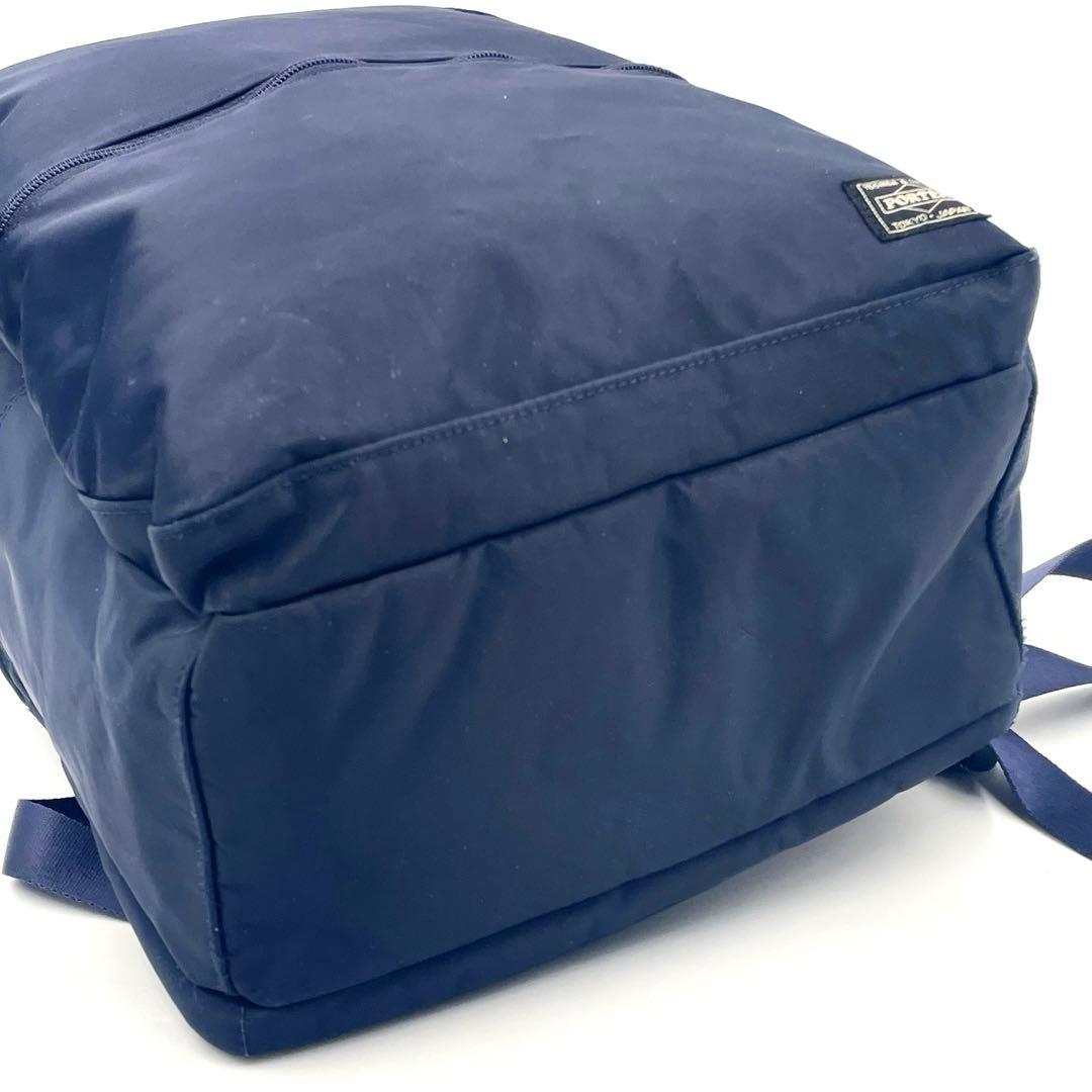 【美品】PORTER TIME ポーター タイム バッグパック ビジネスネイビー