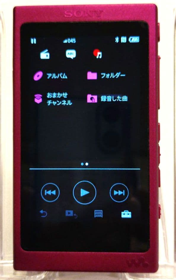 【美品】SONY ウォークマン NW-A35 ボルドーピンク　MicroSD付