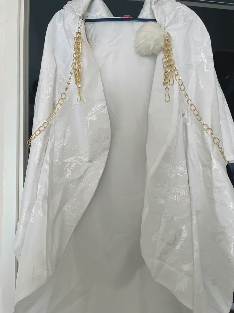 コストモ 刀剣乱舞 鶴丸国永 コスプレ衣装＋ウィッグ＋下駄