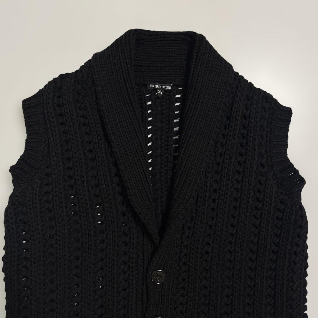 Ann demeulemeester ニットベスト セーター ブラック XS