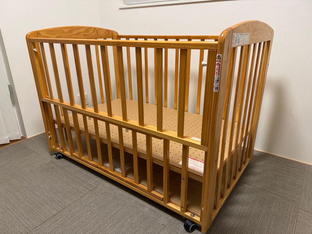 KATOJI　ベビーベッド　ナチュラル　カトージ　木製
