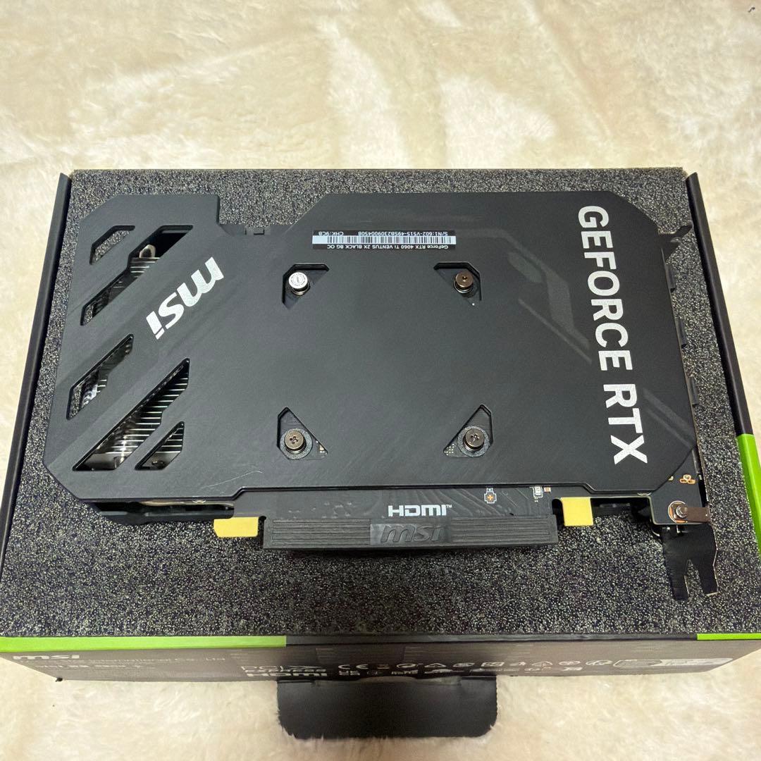 グラフィックボード・グラボ・ビデオカード MSI GeForce RTX 4060 Ti Ventus 2X Black