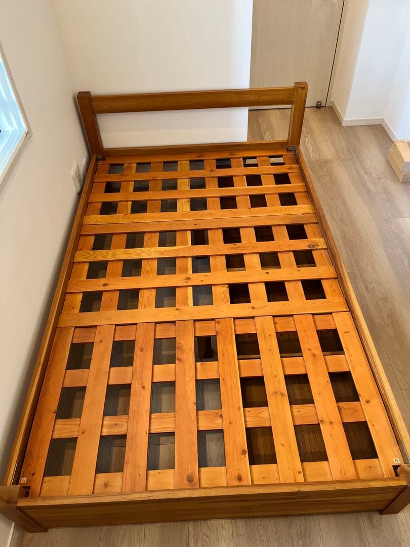 みっきー様 unico ウニコ　木製セミダブルベッドフレーム　引き出し付