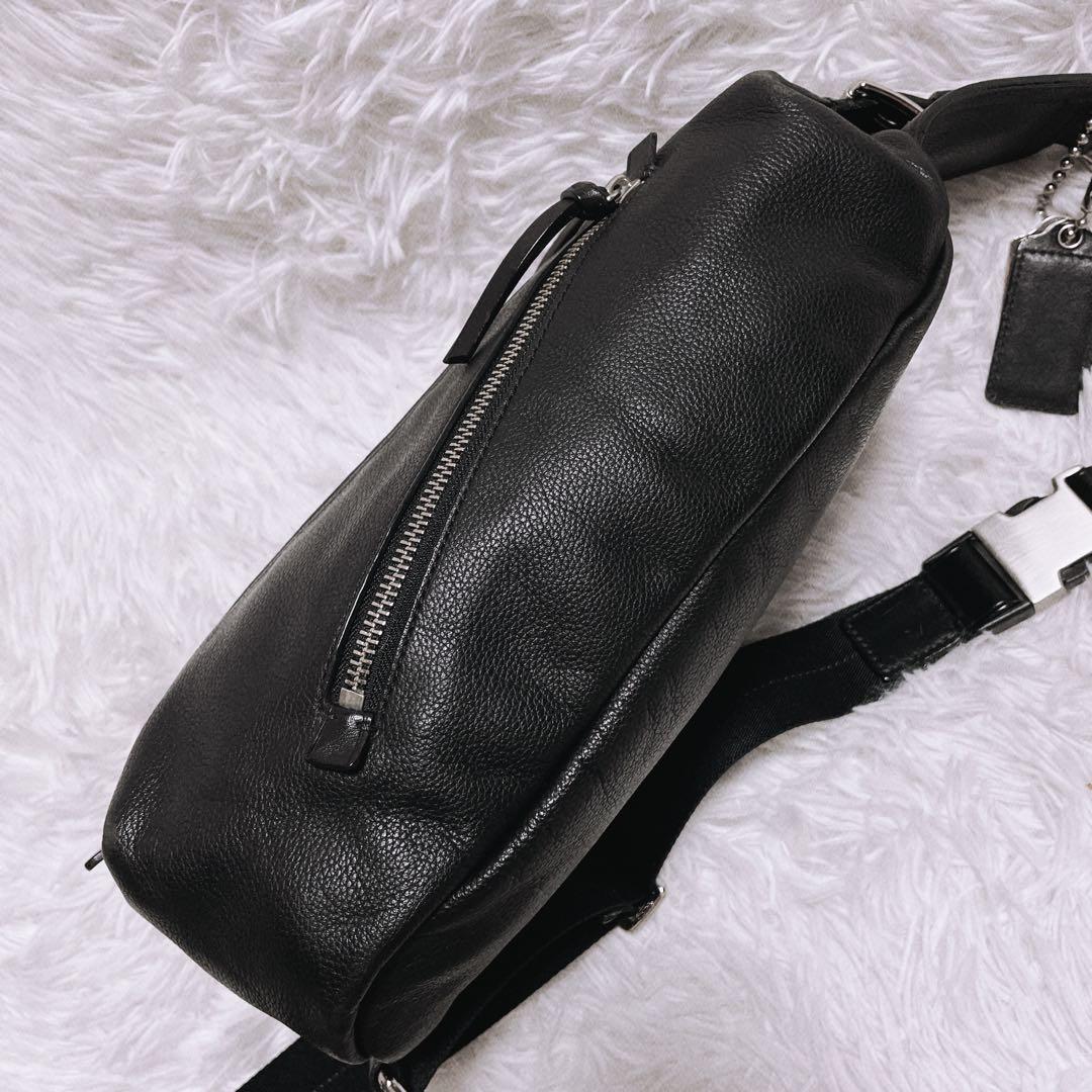 ☆tomo☆ 良品 COACH トンプソン ショルダーバッグレザー 黒