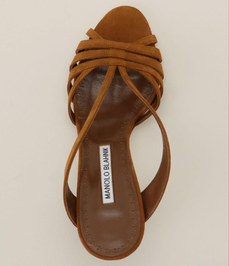 Manolo Blahnik ブラウン 37