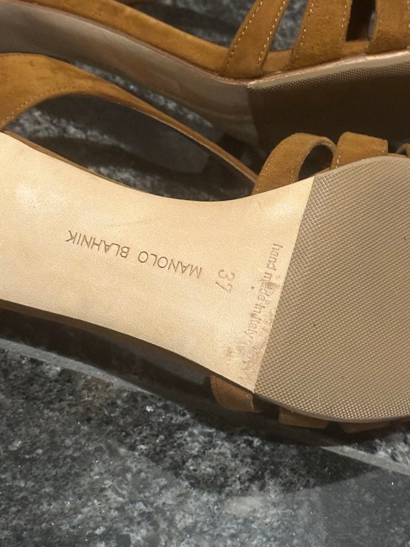 Manolo Blahnik ブラウン 37