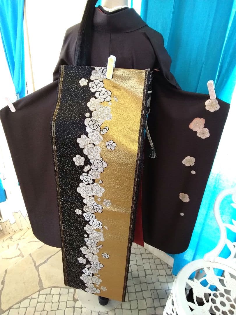 振袖フルセット、化繊振袖成人式、重ね衿、帯揚げ帯締め、西陣袋帯、襦袢