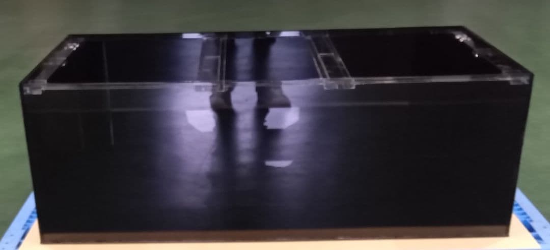 アクリル水槽 W1200 D700 H400 四面黒 ワンオフ 佐川急便発送