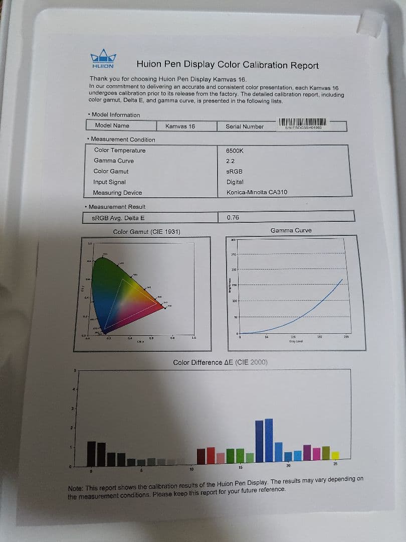 HUION KAMVAS 16 Gen 3 【液タブ】