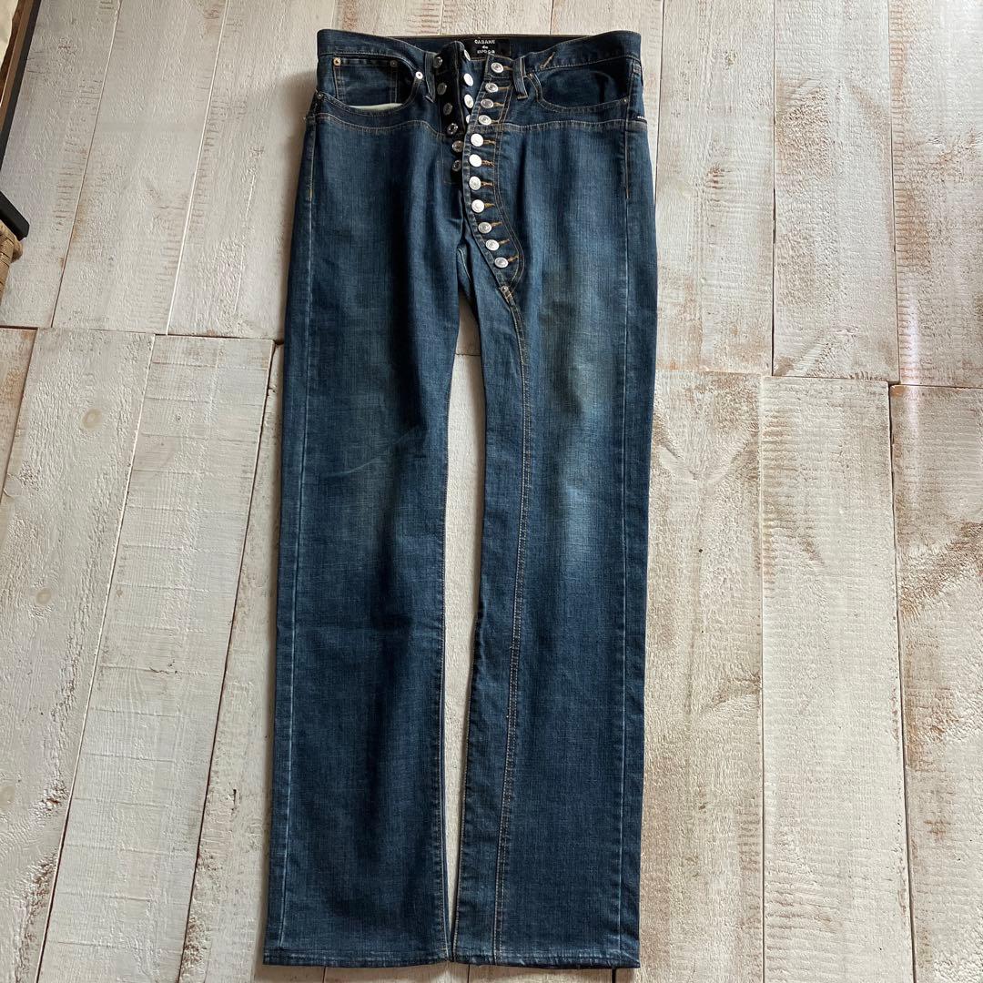 archive 00s CABANE de ZUCCA デニム M 多重ボタン