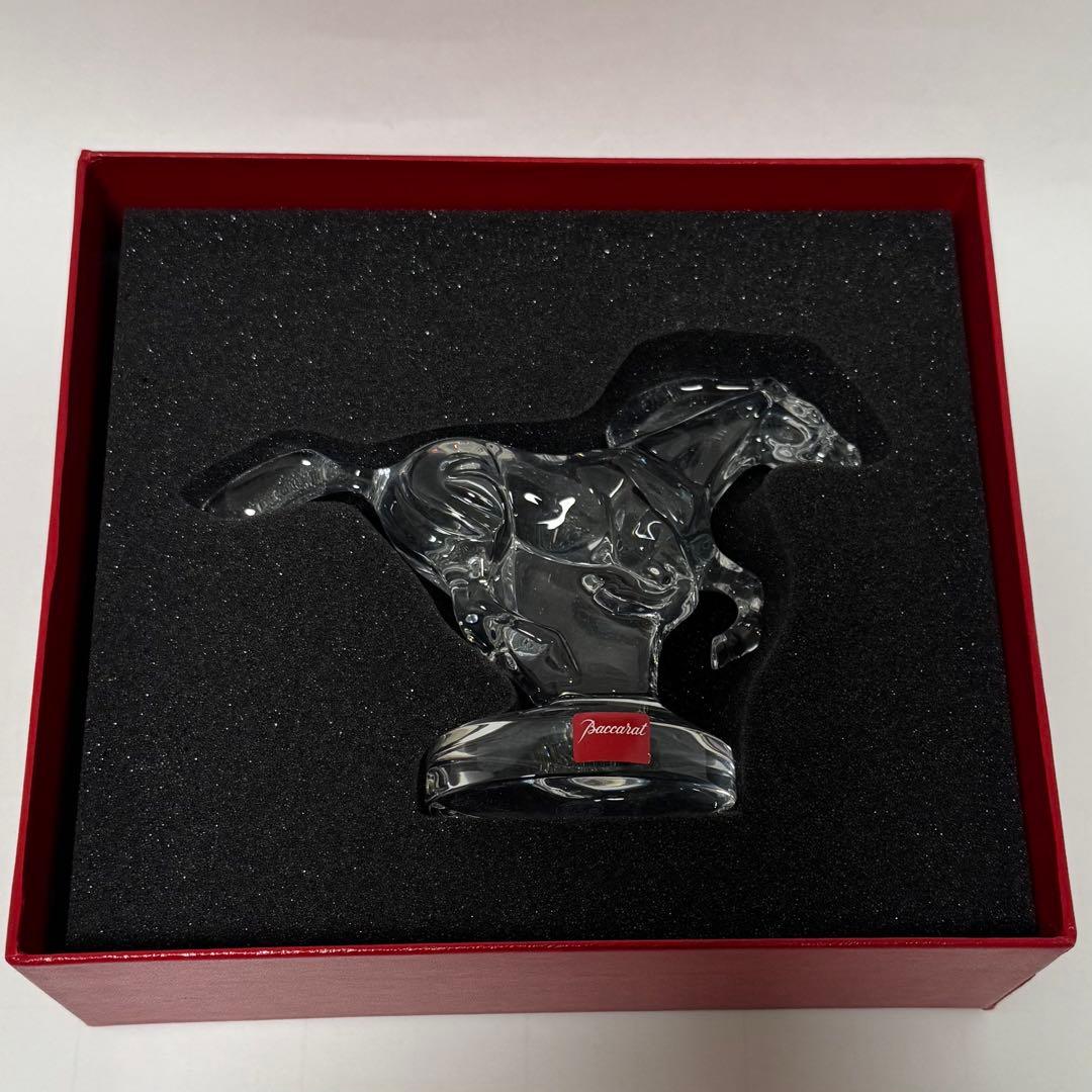 Baccarat クリスタル 馬の置物 箱付き