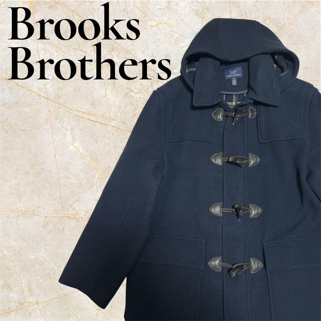 Brooks Brothers 346 ダッフルコート ネイビー チェック柄