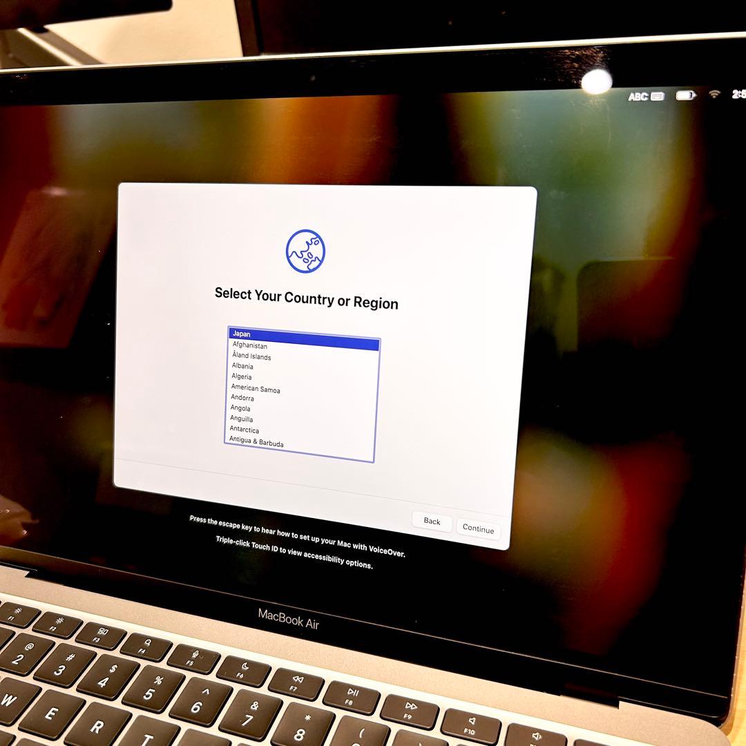 MacBook Air 2020 M1 USキーボード 256GB 8G