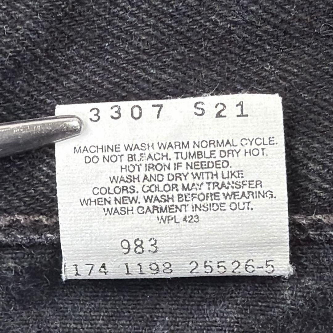 【先染め】90s Levi's 550 デニム ブラック ジーンズ 黒 W34