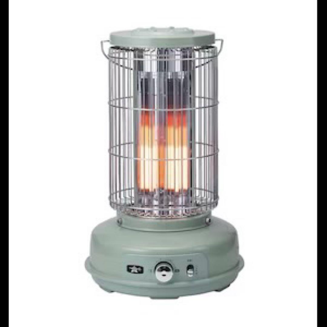 アラジン　グリーン 円筒形 赤外線ヒーター ストーブ　AEH-GF80A