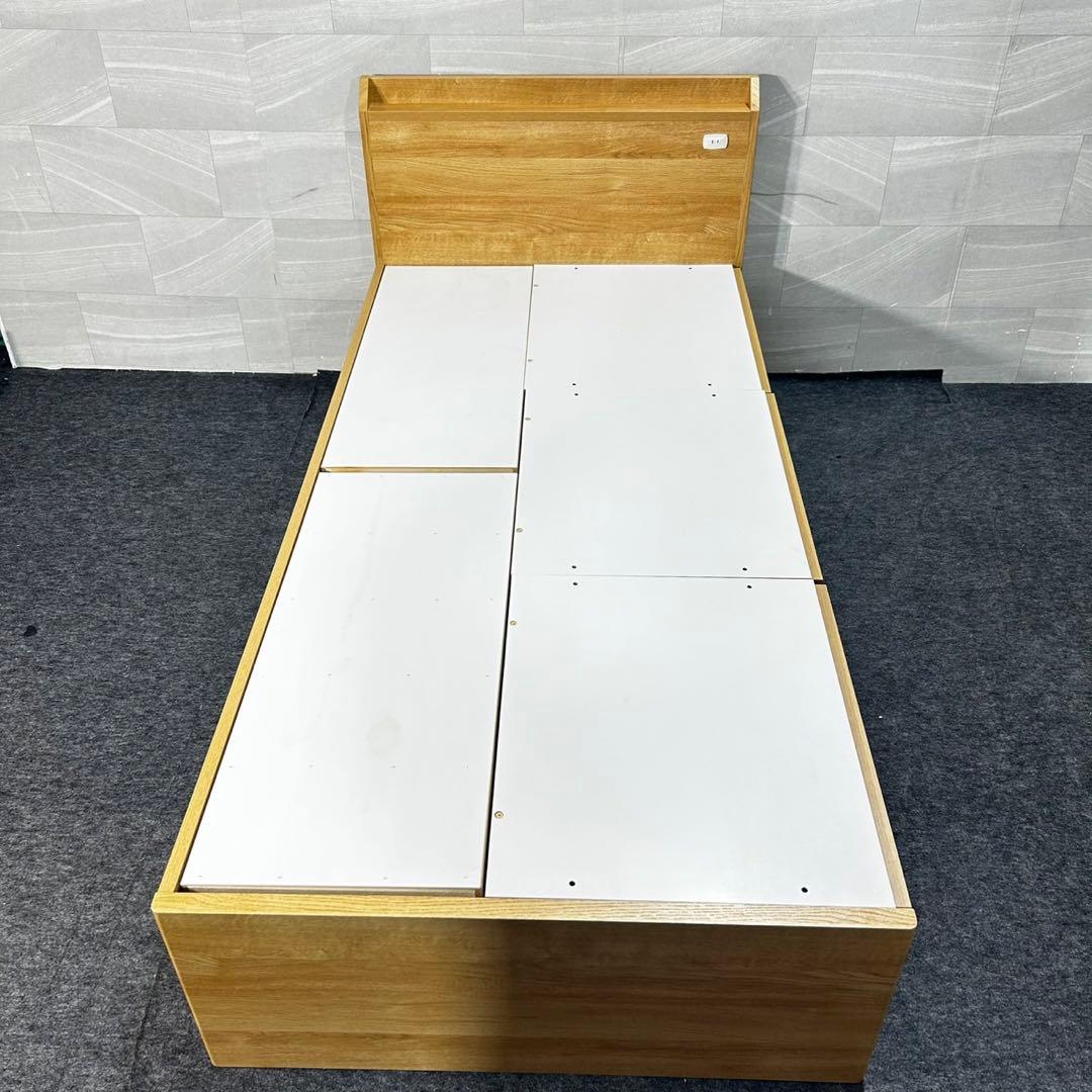 ニトリ ベッドフレーム ジオチェスト 収納4つ シングル 格安 d4792