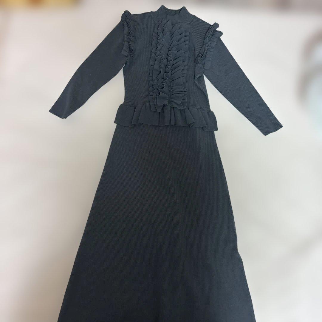 CORCOVADO コルコバード　フリルニットワンピース　ダブスタ　未着用