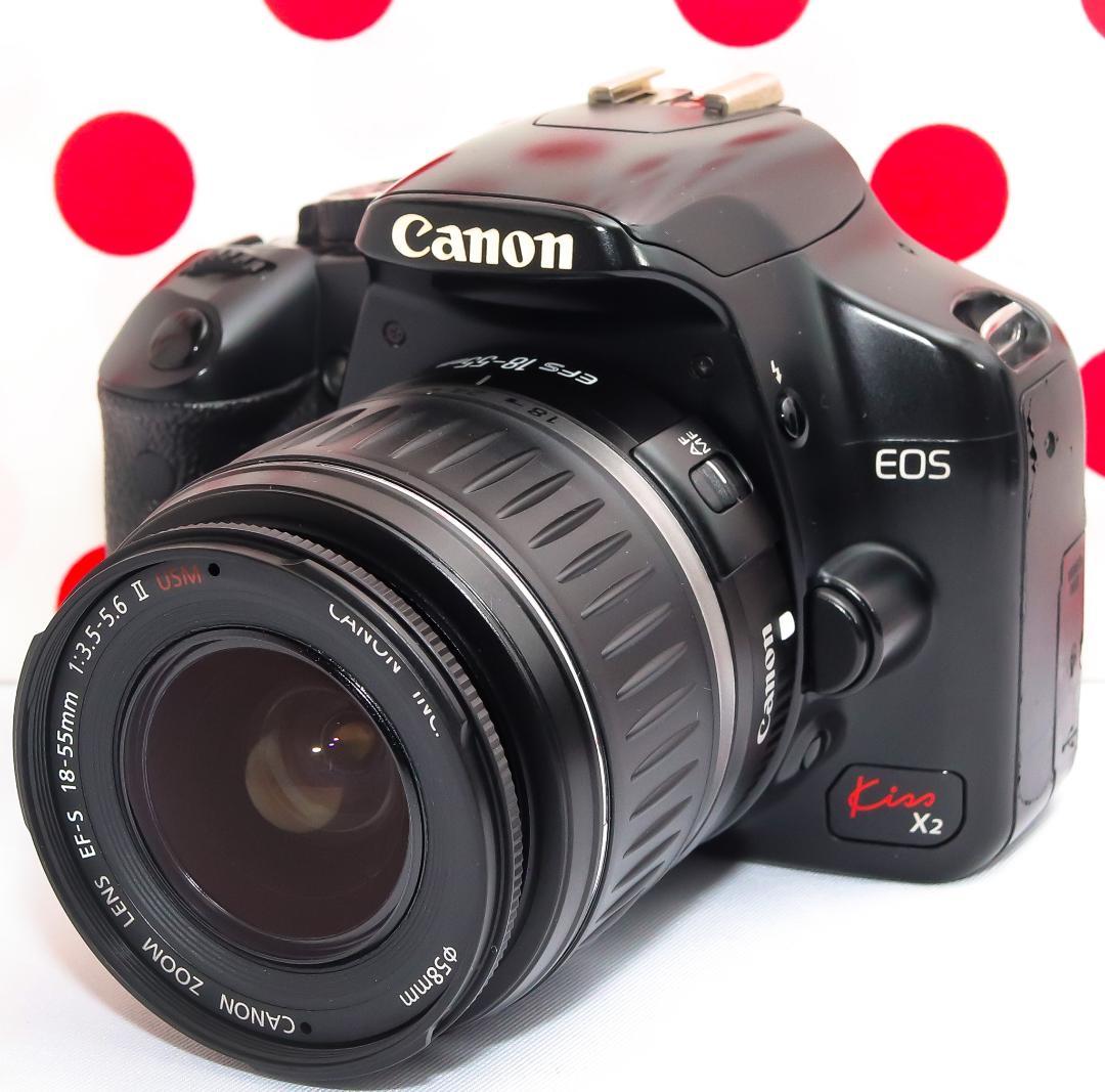 Canon kiss x2❤スマホに転送OK❤入門用一眼レフ❤初心者おススメ