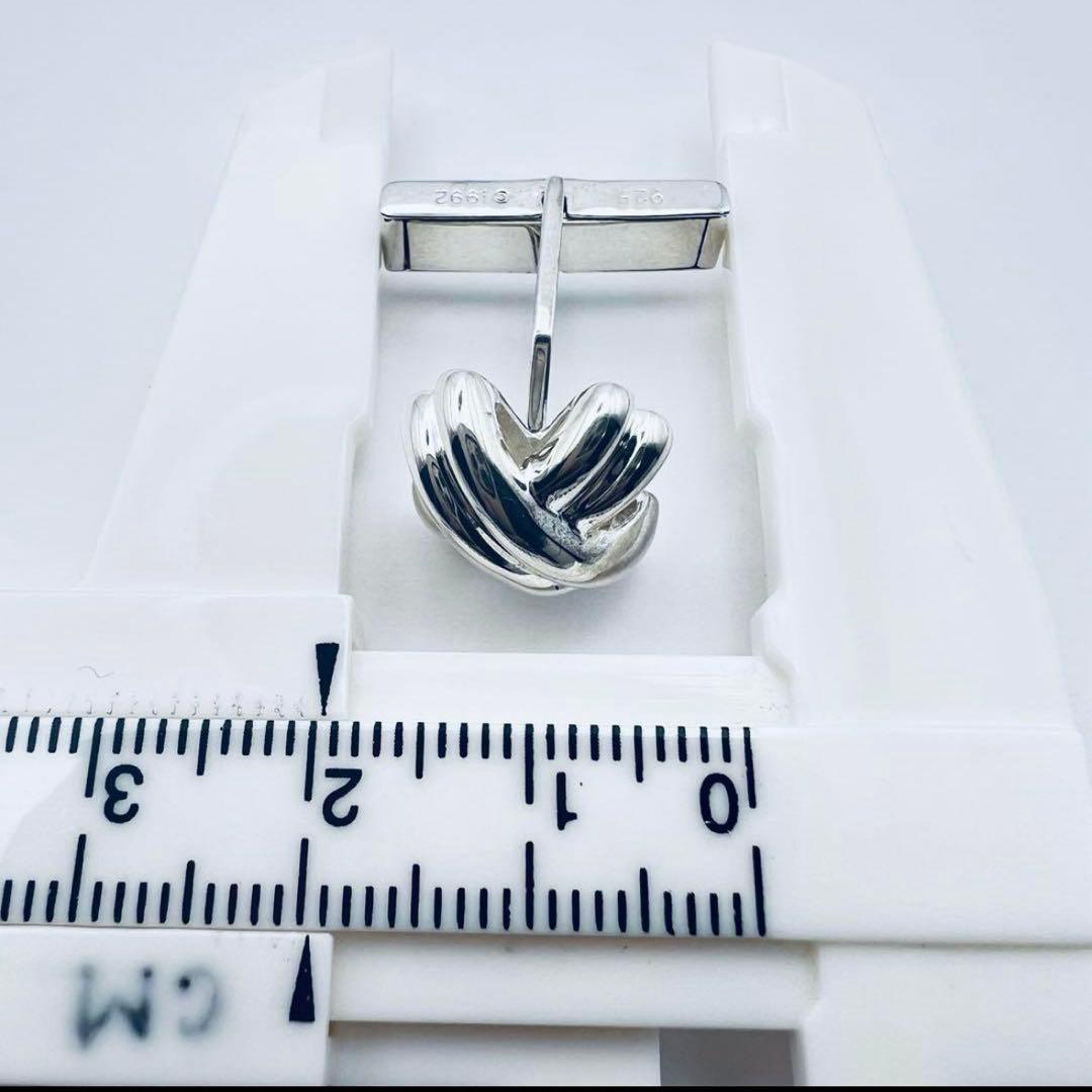 超美品　ティファニー　シグネチャー　クロスX　シルバー　カフス