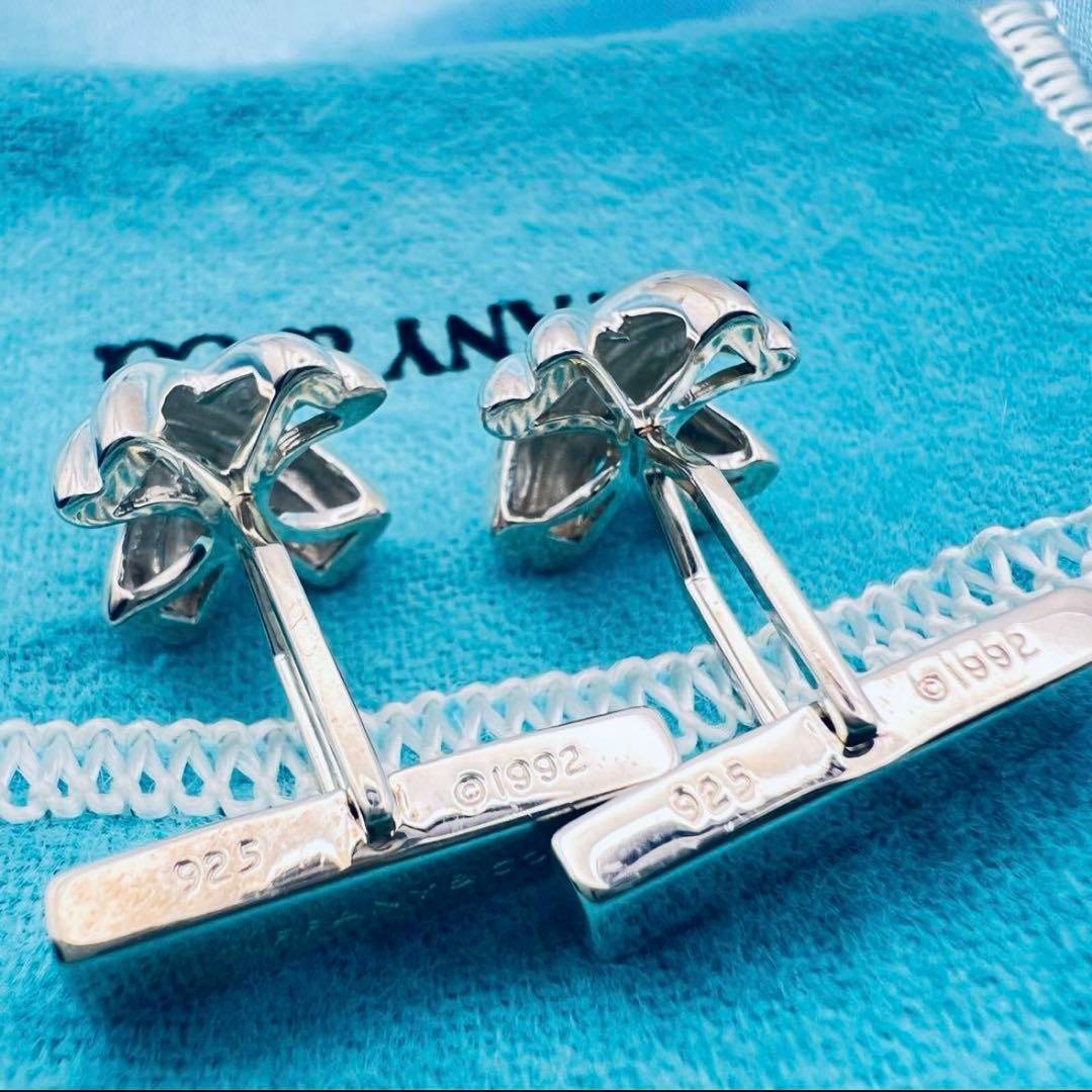 超美品　ティファニー　シグネチャー　クロスX　シルバー　カフス