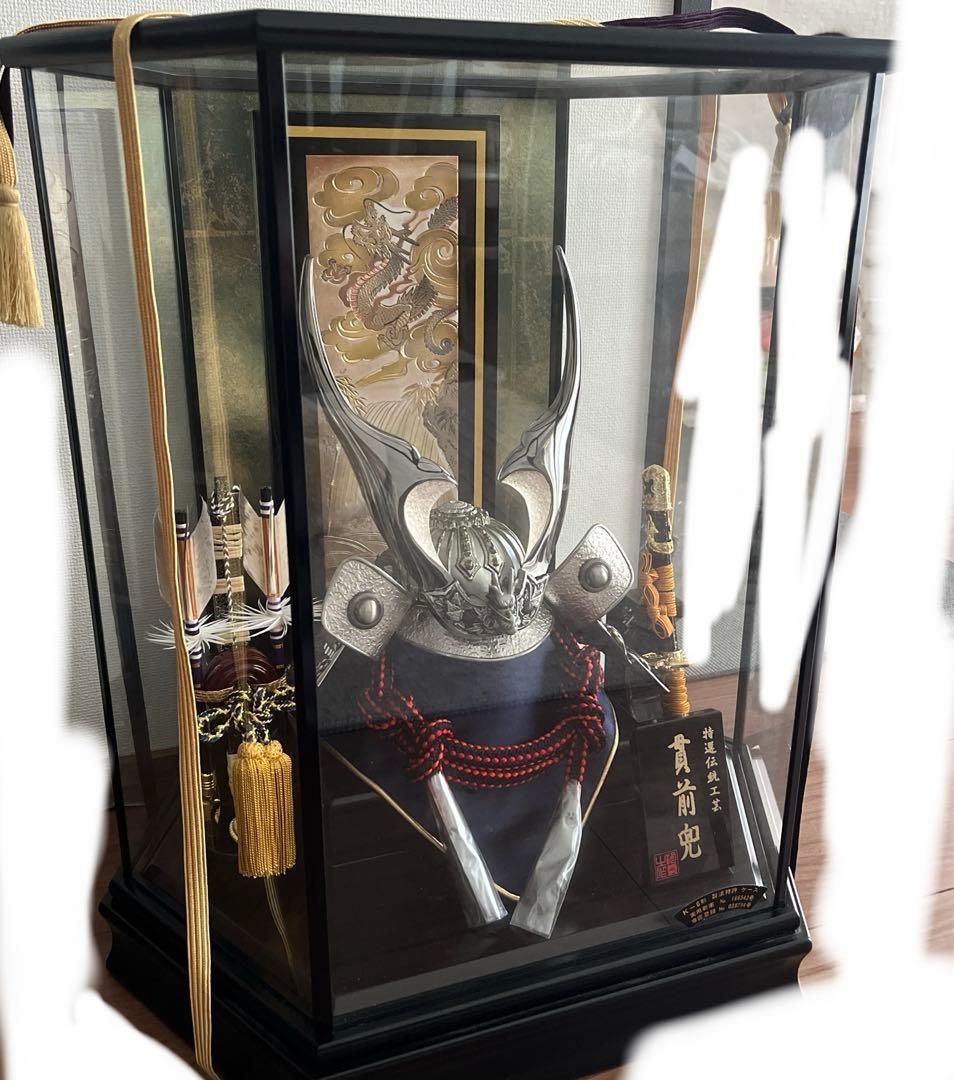 最安値【状態良好・美品】兜　貫前兜　男児　こどもの日　置き物　龍