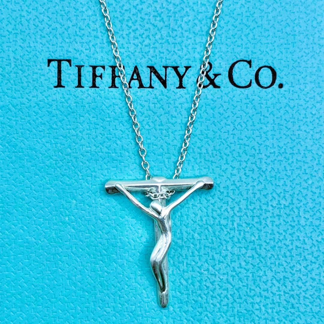 【希少】ティファニー　ロザリオ　十字架　クロス　ネックレス　シルバー　廃盤品