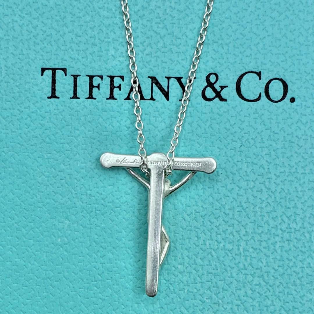 【希少】ティファニー　ロザリオ　十字架　クロス　ネックレス　シルバー　廃盤品