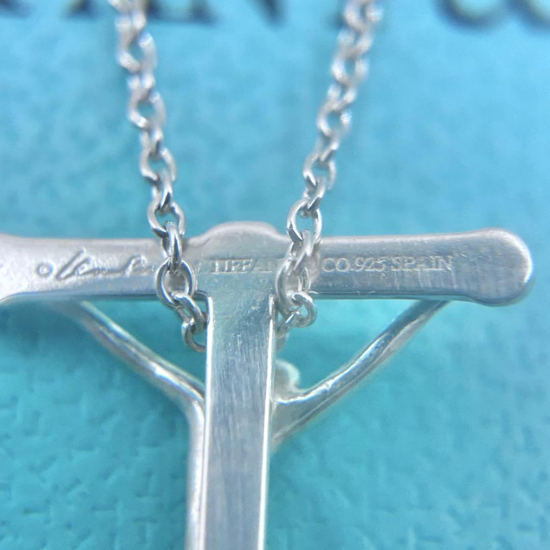 【希少】ティファニー　ロザリオ　十字架　クロス　ネックレス　シルバー　廃盤品