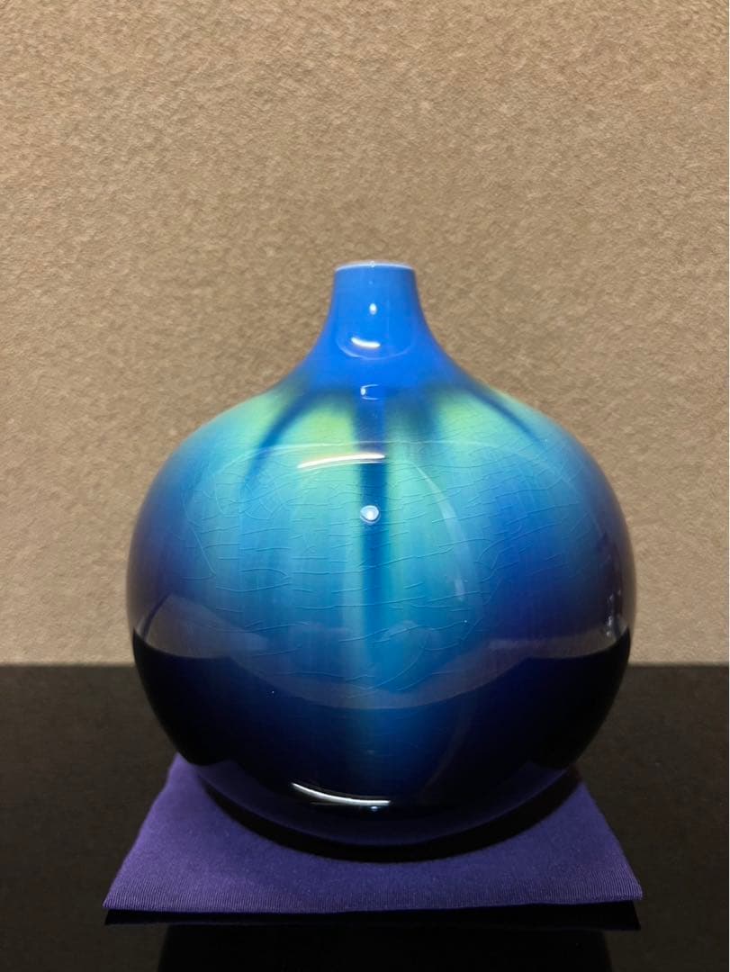 人間国宝　三代徳田八十吉　壺